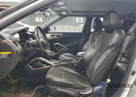 2013 Hyundai Veloster из США, поврежденный, VIN KMHTC6AD9DU094219